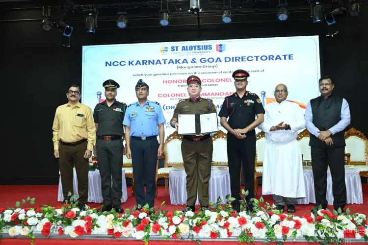 St Aloysius University Vice-Chancellor Conferred Honorary Colonel and Colonel Commandant Rank
