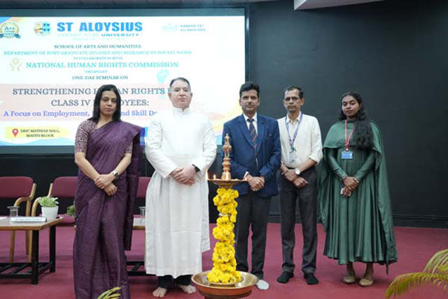 St Aloysius University holds seminar on Human Rights for Support Staff