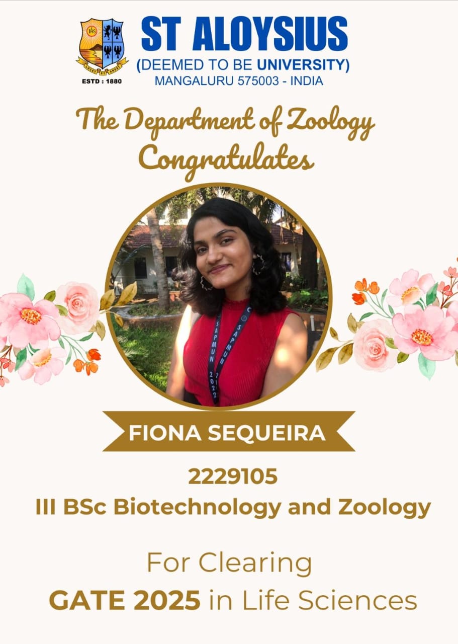 Student Achievement &ndash; Department of Zoology